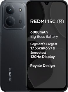 REDMI 15C 5G (Midnight Black, 128 GB)(6 GB RAM)
