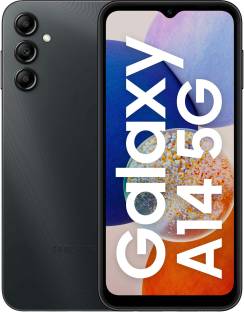 Add to Compare SAMSUNG Galaxy A14 5G (Black, 64 GB) 4.11,048 Ratings & 67 Reviews 4 GB RAM | 64 GB ROM | Expandable Upto 1 TB 16.76 cm (6.6 inch) HD+ Display 50MP + 2MP | 13MP Front Camera 5000 mAh Lithium Ion Battery SEC S5E8535 (Exynos 1330) Processor 1 Year Manufacturer Warranty for Device and 6 Months Manufacturer Warranty for In-Box Accessories ₹16,499 ₹18,499 10% off Free delivery by Today Saver Deal Upto ₹15,700 Off on Exchange
