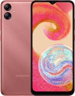 Add to Compare SAMSUNG Galaxy A04e (Copper, 64 GB) 4.464 Ratings & 4 Reviews 3 GB RAM | 64 GB ROM | Expandable Upto 1 TB 16.51 cm (6.5 inch) HD+ Display 13MP + 2MP | 5MP Front Camera 5000 mAh Lithium Ion Battery Mediatek Helio P35 Processor 1 Year Manufacturer Warranty for Device and 6 Months Manufacturer Warranty for In-Box Accessories ₹9,999 ₹11,999 16% off Free delivery by Today Top Discount on Sale Upto ₹9,400 Off on Exchange