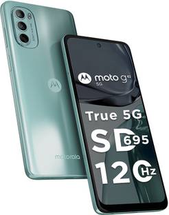 Add to Compare MOTOROLA G62 5G (Frosted Blue, 128 GB) 4.230,793 Ratings & 2,815 Reviews 6 GB RAM | 128 GB ROM 16.64 cm (6.55 inch) Full HD+ Display 50MP + 8MP + 2MP | 16MP Front Camera 5000 mAh Lithium Polymer Battery Qualcomm Snapdragon 695 5G Processor 1 Year on Handset and 6 Months on Accessories ₹15,499 ₹21,999 29% off Free delivery by Today Upto ₹14,950 Off on Exchange Bank Offer