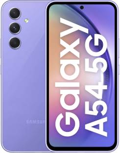 Add to Compare SAMSUNG Galaxy A54 5G (Awesome Violet, 256 GB) 4.3369 Ratings & 35 Reviews 8 GB RAM | 256 GB ROM | Expandable Upto 1 TB 16.26 cm (6.4 inch) Full HD+ Display 50MP + 12MP + 5MP | 32MP Front Camera 5000 mAh Battery Exynos 1380, Octa Core Processor 1 Year Manufacturer Warranty for Device and 6 Months Manufacturer Warranty for In-Box Accessories ₹40,999 ₹45,999 10% off Free delivery by Today Upto ₹32,500 Off on Exchange No Cost EMI from ₹3,417/month