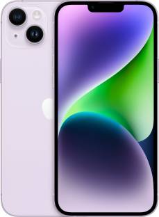 Currently unavailable Add to Compare APPLE iPhone 14 Plus (Purple, 128 GB) 128 GB ROM 17.02 cm (6.7 inch) Super Retina XDR Display 12MP + 12MP | 12MP Front Camera A15 Bionic Chip, 6 Core Processor Processor 1 Year Warranty for Phone and 6 Months Warranty for In-Box Accessories ₹89,900