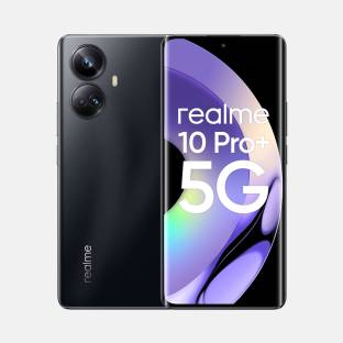 Add to Compare realme 10 Pro+ 5G (Dark Matter, 128 GB) 4.515,124 Ratings & 1,455 Reviews 6 GB RAM | 128 GB ROM 17.02 cm (6.7 inch) Full HD+ Display 108MP + 8MP + 2MP | 16MP Front Camera 5000 mAh Battery Mediatek Dimensity 1080 5G Processor 1 Year Manufacturer Warranty for Phone and 6 Months Warranty for In-Box Accessories ₹24,999 ₹25,999 3% off