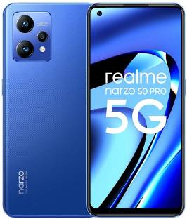 Add to Compare realme Narzo 50 Pro 5G (Hyper Blue, 128 GB) 4.3109 Ratings & 16 Reviews 6 GB RAM | 128 GB ROM 16.26 cm (6.4 inch) Display 48MP Rear Camera 5000 mAh Battery Dimensity 920 5G Processor Processor 12Months Brand Warranty ₹20,680 ₹25,999 20% off Free delivery Bank Offer
