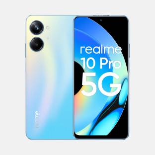 Add to Compare realme 10 Pro 5G (Nebula Blue, 128 GB) 4.418,711 Ratings & 1,389 Reviews 6 GB RAM | 128 GB ROM | Expandable Upto 1 TB 17.07 cm (6.72 inch) Full HD+ Display 108MP + 2MP | 16MP Front Camera 5000 mAh Battery Qualcomm Snapdragon 695 5G Processor 1 Year Manufacturer Warranty for Phone and 6 Months Warranty for In-Box Accessories ₹18,999 ₹20,999 9% off Free delivery No Cost EMI from ₹3,167/month