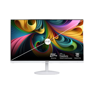 Acer SA2 54.61 cm (22 inch) Full HD LED Backlit IPS Panel with Blue Light Shield, Low Dimming, Comfy View, Eco Display, 2X1W Inbuilt Speakers, Wall Mountable Ultra Thin Monitor (SA222Q)(Frameless, AMD Free Sync, Response Time: 1 ms, 100…