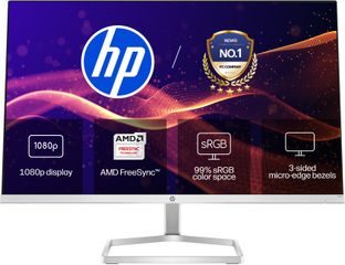 HP M Series 54.61 cm (22 inch) Full HD LED Backlit IPS Panel with Eye Safe Certified, 3-Sided Micro-Edge, AMD Free Sync, 1xVGA, 1xHDMI 1.4, 300 nits Monitor (M22f)(AMD Free Sync, Response Time: 5 ms, 75 Hz Refresh Rate)