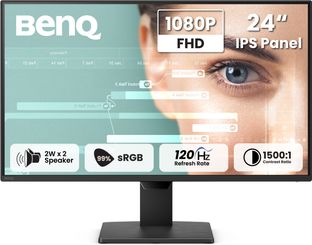BenQ GW Series 60.96 cm (24 inch) Full HD IPS Panel Monitor (GW2490P)(Response Time: 1 ms, 120 Hz Refresh Rate)