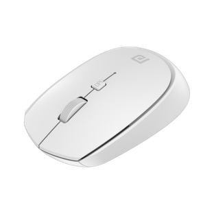 Portronics Toad 23 Ambidextrous Optical Mouse with Upto 1600 DPI, 3 Million Click Button Life, Auto Power Saving, Runs on Single AA Battery(2.4GHz Wireless, White)