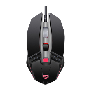 HP M270 Wired Ambidextrous Optical Gaming Mouse with Upto 2400 DPI, 6 Buttons with DPI Switch, 4-Color Breathing LED Light, Metal Scroll Wheel, 3 Million Click Durability, 1.5m Cable(USB 3.0, Black)