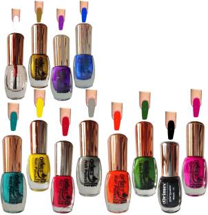 Orimes Color Rich Toxic Free Perfection Shine Nail Polish Make Your  Colourful Nails Top Caot Golden Purple Blue turquoise Yellow red Grey Black  Orange Green Megenta - Price in India, Buy Orimes