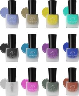 Looks United Matte Collection Quick Dry Nail Polish Pack of 12 Multicolor -  Price in India, Buy Looks United Matte Collection Quick Dry Nail Polish  Pack of 12 Multicolor Online In India,