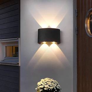 LiteMart LED Waterproof 8W Up-down "U" Shape IP65 with Metallic Body Best Wall Light Post Light Outdoor Lamp