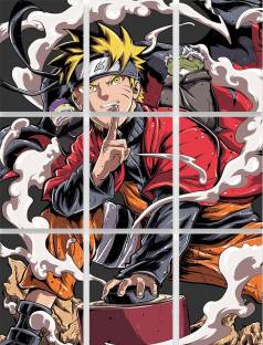 naruto Block kit for your wall anime wall poster naruto poster - 9 Block kit  Paper Print - Animation & Cartoons posters in India - Buy art, film,  design, movie, music, nature