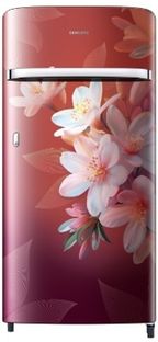 Samsung 189 L Direct Cool Single Door 5 Star Refrigerator(Wild Lily Red, RR21H2G25WR/HL)