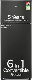 Godrej 244 L Frost Free Double Door 3 Star Refrigerator with AI Powered 6-in-1 Freezer Convertible 30 Days Farm Freshness 95%+ Food Surface Disinfection(Fossil Steel, RT EONVALOR 280CN RCIF FS ST)