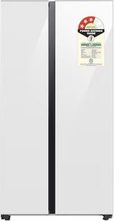 Samsung 653 L Frost Free Side by Side 3 Star Convertible Refrigerator(Clean White, RS76CB81A312HL)