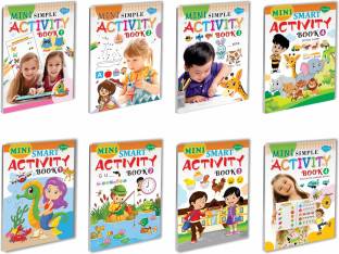 Mini Activity Books | Pack Of 8 Books | Mini Simple Activity 1-4 And Mini Smart Activity 1-4