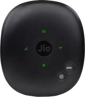 JioFi JMR1140 4G Router 2.4 GHz 150 Mbps Wifi Speed Dual Band Internal Antenna MiFi (Sim Based)(BLACK (Sold by RS Enterprises ))