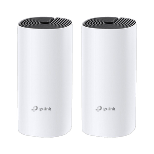 TP-Link Deco M4 (2-Pack) Mesh Router 2.4 GHz, 5 GHz 1200 Mbps Wifi Speed Dual Band Internal Antenna Ethernet (Cable Broadband)(White)