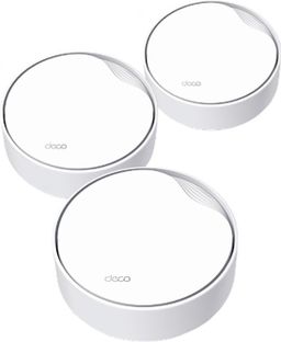TP-Link Deco X50-PoE AX3000 Whole Home Mesh WiFi 6 System with PoE Router Mesh Router 2.4 GHz, 5 GHz 3000 Mbps Wifi Speed Dual Band Internal Antenna Ethernet (Cable Broadband)(White)