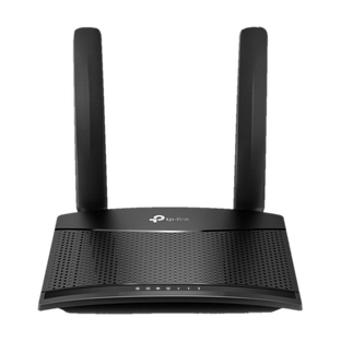 TP-Link TL-MR100 4G Router 2.4 GHz 300 Mbps Wifi Speed Single Band External Antenna Ethernet (Cable Broadband), MiFi (Sim Based)(Black)