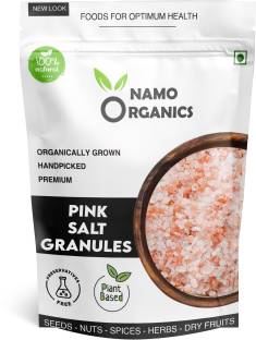 Namo organics 1KG - Himalayan pink Rock salt Granules for weight loss & Healthy Cooking with 80+ Minerals Himalayan Pink Salt