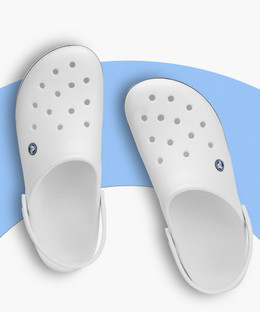CROCS Crocband Men White Sandals - Buy 