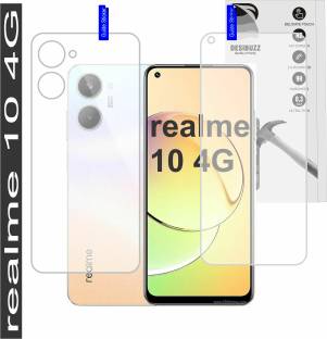 DESIBUZZ Front and Back Tempered Glass for realme 10, {Flexible}