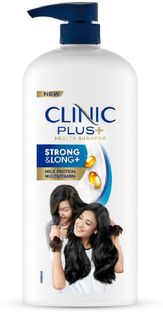 Clinic Plus Strong & Long, with Milk Protein, Hairfall Control Shampoo, for Daily Use(1200 ml)