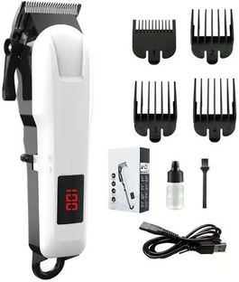 RACCOON Professional Barber Tool / Hair Cutting Machine / Hair Clipper For Men Trimmer Shaver For Men(White)