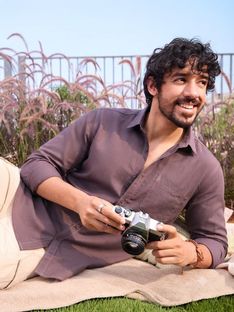 Roadster Men Solid Casual Purple Shirt