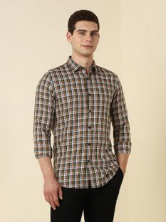 Allen Solly Men Checkered Casual Multicolor Shirt