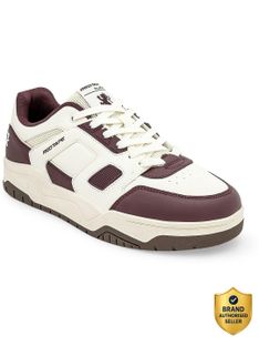 RED TAPE Men’s Sneakers for Casual Everyday Style Sneakers For Men(Maroon, White , 7)