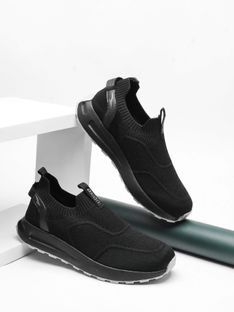 asian Wind Pro-11 Walking Shoes for Men | Lightweight, Memory Foam Cushion Sole Mocassin For Men(Black , 6)