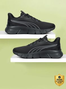 PUMA FlexFocus Lite Modern Running Shoes For Men(Black , 9)