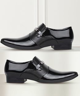 TR Lightweight| Comfort| Outdoor|Synthetic Leather| Formal Shoes| Slip On For Men(Black , 6)