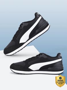 PUMA ST Runner v4 Mesh Sneakers For Men(Black , 10)