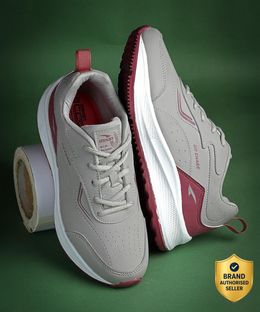 asian Sneakers,Gym,Sports,Casual,Walking,Stylish Destiny-02 Sneakers For Women(Grey, Maroon , 8)