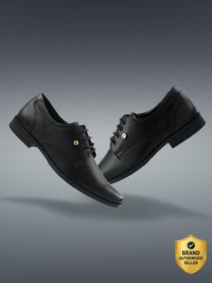 LIBERTY Fortune BENSTOCK1E Formal Shoes With TPR Sole | Durable & Comfortable Lacing Derby For Men(Black , 6)