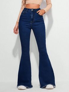 KOTTY Boot-Leg Women Blue Jeans