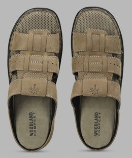 WOODLAND Men Comfortable Soft Sole Lightweight Home Wear Slippers(Khaki , 6)