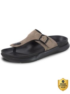 WOODLAND Men Comfortable Soft Sole Lightweight Home Wear Slippers(Khaki , 7)