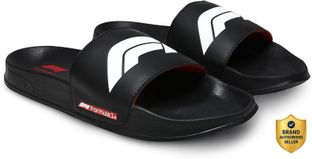 PUMA Men Flip Flops(Black , 10)
