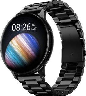 Noise Vortex Plus, 1.46'' AMOLED Display, BT Calling, Sleek Metal Finish Smartwatch(Elite Black Strap, Regular)