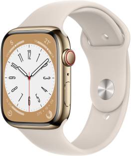 Add to Compare APPLE Watch Series 8 GPS 4.4167 Ratings & 12 Reviews Always-On Retina LTPO OLED display With Call Function Touchscreen Fitness & Outdoor Battery Runtime: Upto 18 hrs 1 Year Manufacturer Warranty ₹48,900 Free delivery Upto ₹17,500 Off on Exchange Bank Offer