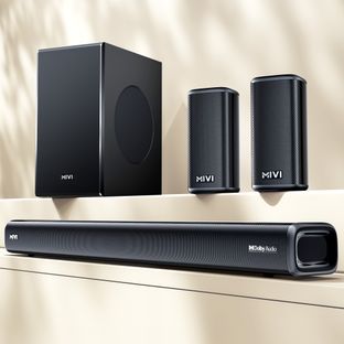 Mivi Fort H750 Soundbar, 750 Watts, Audio, 5.1 Channel, Multi-Input & EQ Modes 750 W Bluetooth Soundbar(Black, 5.1 Channel)
