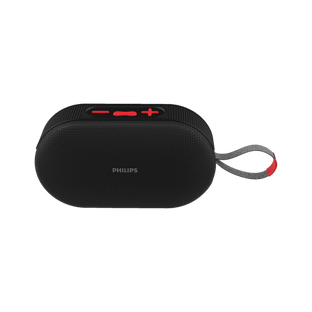 PHILIPS TAS1400BK 12W Speaker, 1200mAh Battery, BT 5.3, RGB Light, 10H Playtime, TF/USB 12 W Bluetooth Speaker(Black, 2.0 Channel)