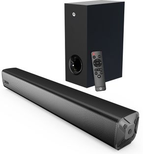 MOTOROLA AmphisoundX Vibe 120 W Bluetooth Soundbar(Black, 2.1 Channel)