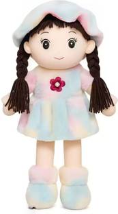 ABC ABC Rainbow doll Kids Toy , Flower Brooch cap long hair  - 30 mm
